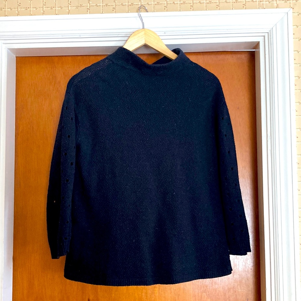 Moth size small mock turtleneck. Cotton/viscose/cashmere.